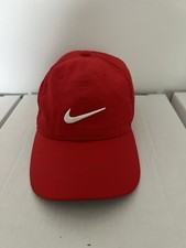 Nike Hat Youth Legacy91 DriFit Strapback Red Golf Cap Logo