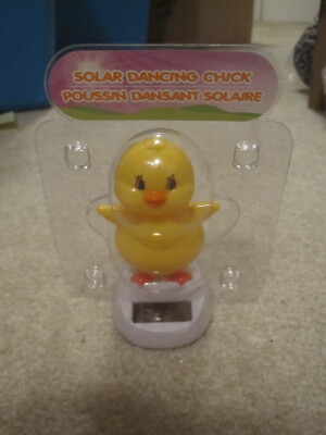 Solar Dancing Chick Chicken new in package Easter Spring 1st original chick