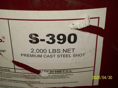 S-390 STEEL SHOT FINE BLAST & PEEN SAND BLASTING ABRASIVE 10 LB