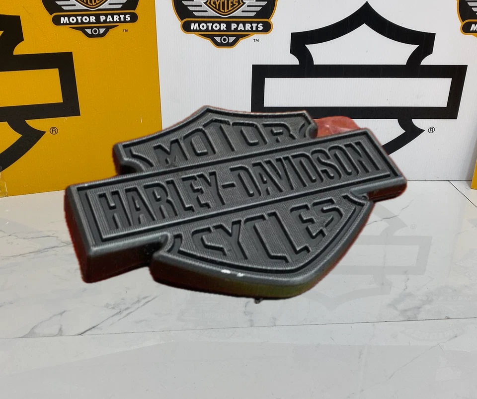 Emblema de tanque de combustible de gasolina genuino Harley Sportster 49ers derecha e izquierda OEM Foto 3 de 4