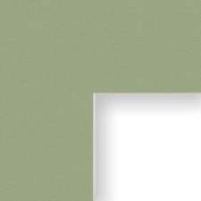 Craig Frames Palm Green Mat With Bevel Cut Opening For a Picture Frame