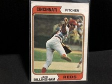 1974 Topps Jack Billingham # 158 Cincinnati Reds