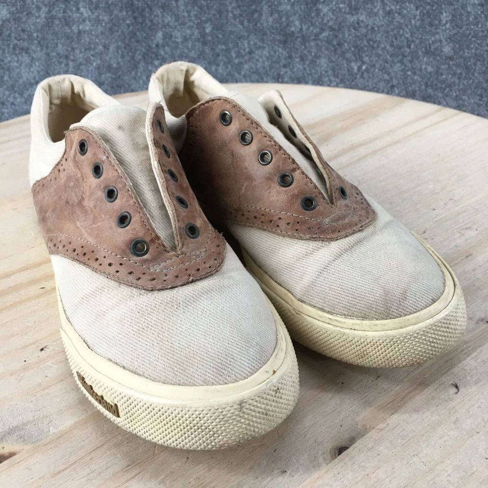Timberland Shoes Youth 6 Sneakers Beige Canvas Lace Up Low Top Comfort Casual - Image 3 of 4