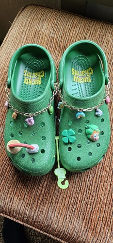Crocs Lucky Charms Green. New, Mens Size 11 Women Size 12 - Picture 2 of 8
