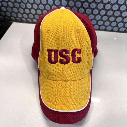 USC Trojans Hat Cap Fitted OSFM Nike Yellow Red Adjustable NCAA Embroidered - Picture 4 of 9