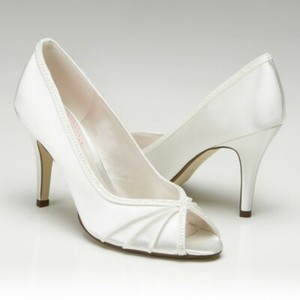 ivory satin shoes uk