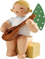 Wendt &KüHn Engel, Klein, Mit Mandoline 650/K/4A, Geschenk Geburtstag Elf Punkte