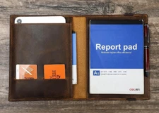 B5 book ipad bag briefcase card notebook pen jacket cover slipcase leather X92