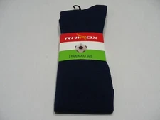 RHINOX - Navy Blue - 1 Pair Adult Size Polyester Soccer Socks