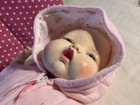 Vtg. Ideal Toy Co., Newborn Thumbelina Baby Doll, Vinyl, Cloth, , 18 In., Tt-27