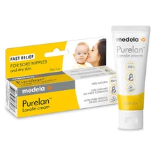 Purelan Lanolin Nipple Cream, Fast Relief for Sore Nipples & Dry Skin during Bre