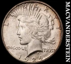 1924-S Peace Dollar - Brilliant Uncirculated  Lustrous  Semi-key  #J8595