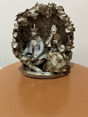 Elizabeth M. Hird Kelso Pottery Old King & Queen Studio Keramik Skulptur Laube