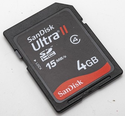  SanDisk SD HC Ultra II 4GB Memory Card Speicherkarte