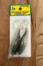 Creme Lures SSB301 Spoiler Shad Black Back 3" Swimbait Fishing Lure 2 pk - New