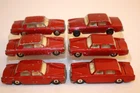 Six (6) Vintage 1960's-1970's Matchbox Lesney Rolls Royce Silver Shadow Cars #24