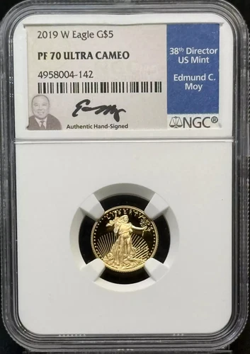 2019 Gold Eagle 1/10 oz $5 NGC PF-70 ULTRA CAMEO