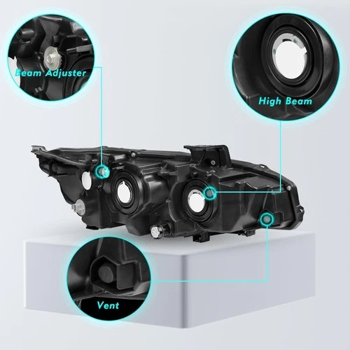 Faros de montaje para Honda Civic 2016-2021 lámpara halógena LED izquierda+derecha