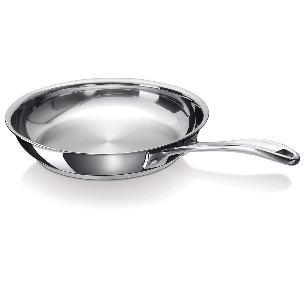 Poêle Chef Lisse BEKA 30cm en acier inoxydable, l'art de la cuisson pro à la maison