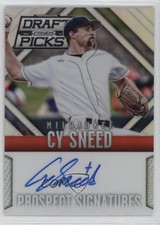 2014 Prizm Perennial Draft Picks Prospect Signatures Silver Cy Sneed Auto f0v