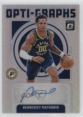 2024-25 Donruss Optic Opti-Graphs Holo Prizm 76/99 Bennedict Mathurin Auto v3r