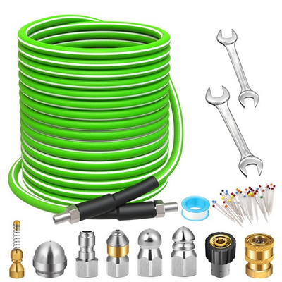 #ad #ad Sewer Jetter Kit 100 FT for Pressure Washer 5800 PSI Drain Cleaner Hose 1 4 ... $111.24