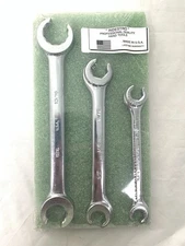 NOS Indestro Duro Flare Nut 3pcs Wrench Set SAE w 6 sizes Vintage USA Made