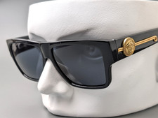Gianni Versace MOD.372/DM COL.852 BK Black Gold Medusa Sunglasses Vintage
