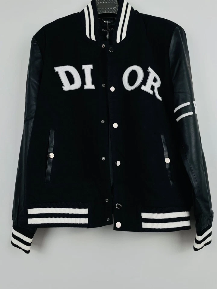 Christian Dior Men’s Button Leather -Cotton Blend Jacket Size XL - Image 2 of 4