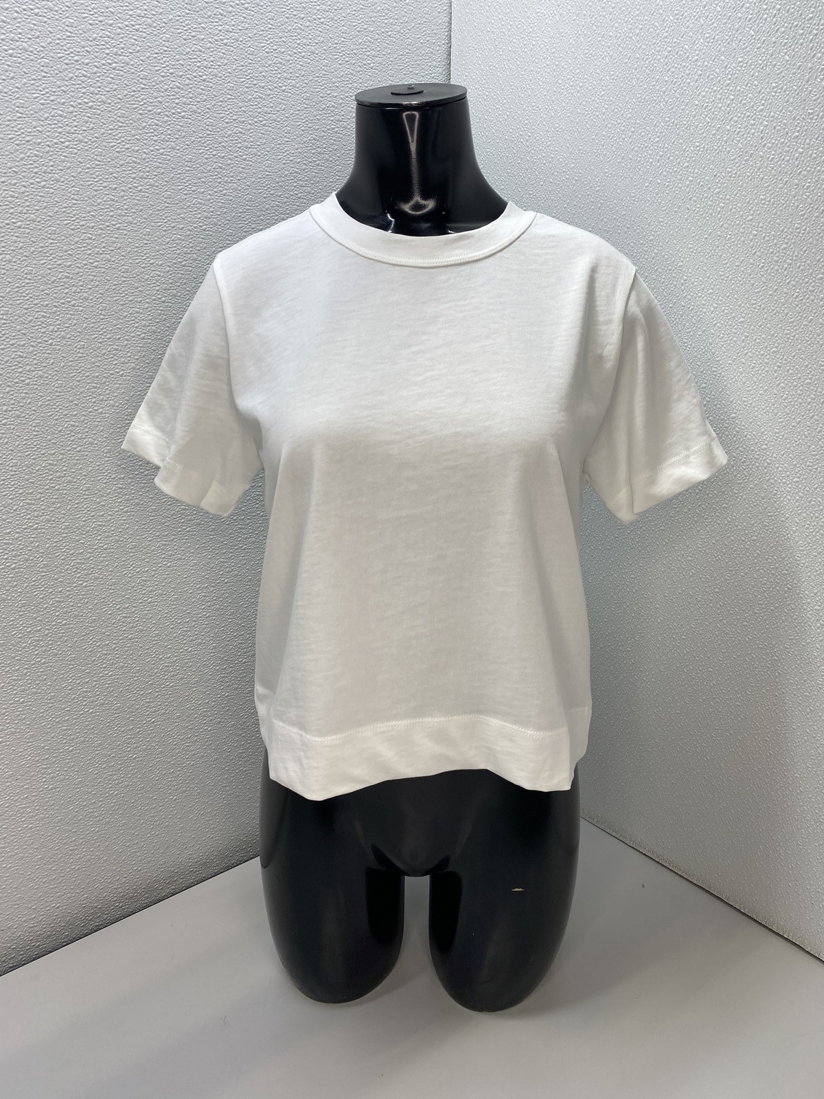 FRAME Womens T-Shirt White Size S The Boxy Tee Short Sleeve Cropped Cotton