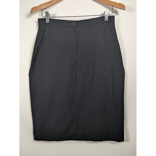 Sonia Rykiel, Sonia Rykiel Vintage Womens Pencil Skirt Wool Elastane Black Slim 44 Made France