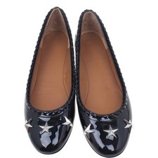 Givenchy Black Star Studded Whipstitch Leathe...