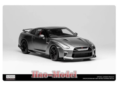 MH 1:18 Nissan GTR(R35)Track Edition NISMO 2020 Alloy Model Car Gifts Silver/Red