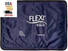 Flexikold Gel Ice Packs (Standard Large: 10.5" X 14.5") for Injuries Reusable, B