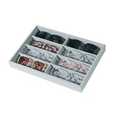 Glasses Holder Box Drawer Sunglass Organizer for Men Clear Wide Storage Case ...