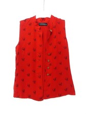 Elégant Chemisier JJ GARELLA, rouge, T 36, TBE