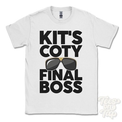 KIT'S COTY FINAL BOSS T-SHIRT lustiges Weihnachtsgeschenk Kent Aylesford Bluebell Hill