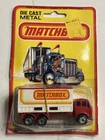 NOS Matchbox Container Truck Lesney White & Red Toy No. 42 Vintage 1980