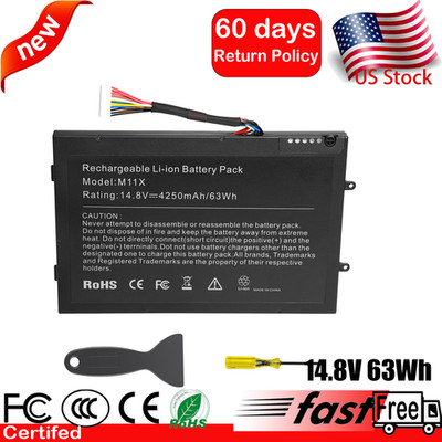 Battery For Dell Alienware M11x M14x R1 R2 PT6V8 KR-08P6X6 T7YJR P06T GameLaptop