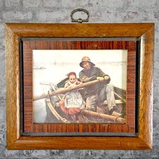 1881 "THE HELPING HAND" Print Signed By French Artist Emile Renouf 7x6.5