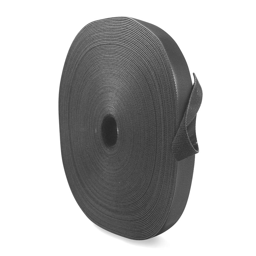 Serre câble sangle scratch auto agrippante 16mm noire réutilisable et découpable