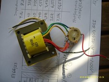 Audio Übertrager ELA 100V GCI  0,8W - 27W , 6-Switch / 8 Ohm , Röhre , geprüft !