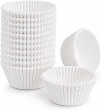 Natural Cupcake Liners 500 Count,Non-Stick Mini Cupcake Liners White Muffin Line