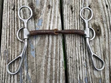 Used 5" Reinsman Argentine snaffle  bit 402 stainless w/smooth jointed SI mouth