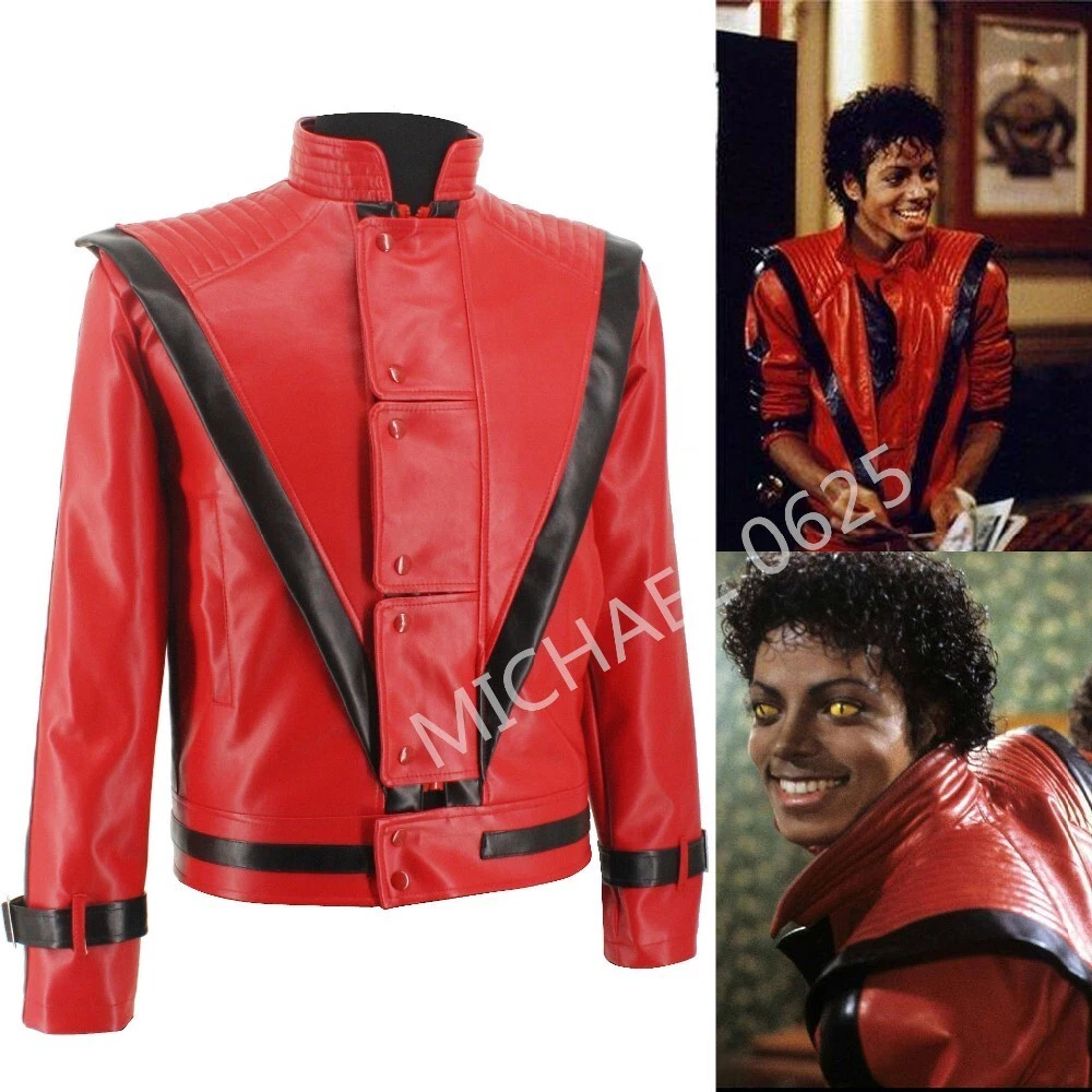 MJ Michael Jackson Thriller MTV Red Retro Jacket Collection