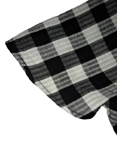 Croft & Barrow Large Black Check Faux Wrap Midi Dress - Classic Summer Style - Picture 2 of 10