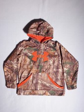Under Armour Boys Pull Over CAMO HOODIE - Size YLG