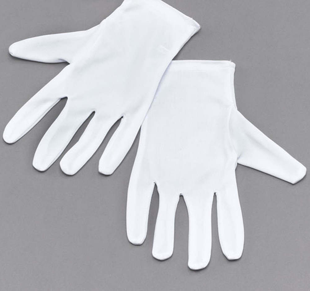 GUANTES BLANCOS Payaso Mago Papá Noel Vestido Elegante Accesorio Disfraz