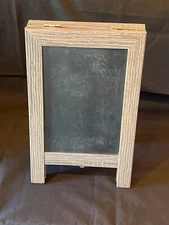 Wooden Chalkboard & Corkboard Easel With Chain Support
