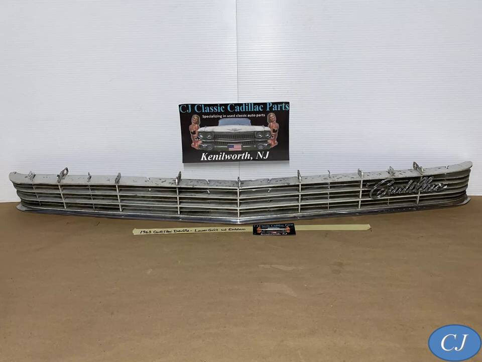 OEM 63 Cadillac Deville FRONT LOWER GRILL WITH SCRIPT EMBLEM | eBay